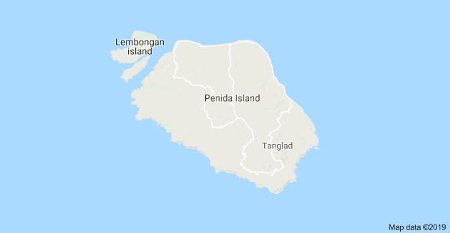 nusa penida island map