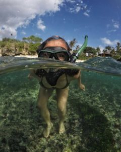 snorkeling at nusa lembongan